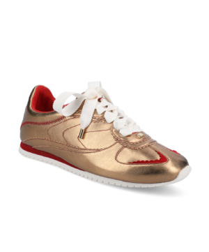 The Speedbird - Vintage Gold Metal Leather