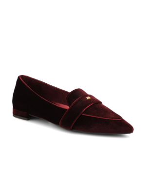 The Sparrow Loafer - Burgundy Velvet
